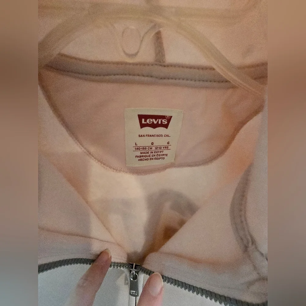 Levi's Kids Soft Pink Hoodie, L - Picture 5 of 8